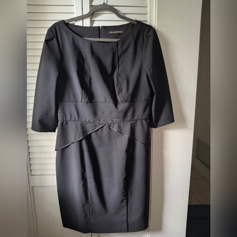 Cynthia Steffe Black Mid/long Sleeve Dress